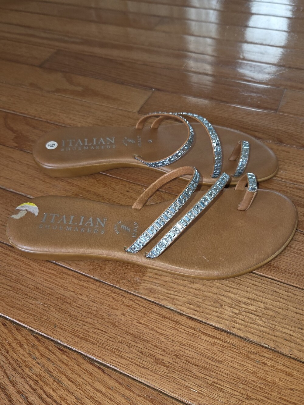 Italian Shoemakers Evita Sandals Turquoise Size 9